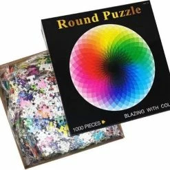 Happy Puzzle Ronde Puzzel 1000 Stukjes -Kleurrijke Puzzel - 50*70 Cm- Moederdag Cadeautje -Puzzels Verkoopwinkel 550x493 3