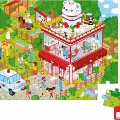 Janod Puzzelkoffer - Dierenkliniek 11 Janod Puzzelkoffer - Dierenkliniek -Puzzels Verkoopwinkel 550x494 2