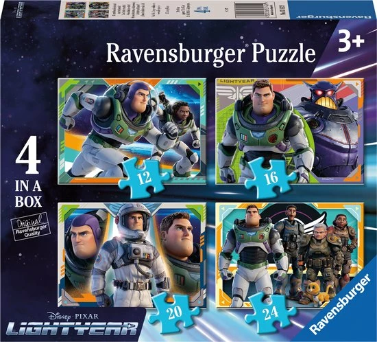 Ravensburger Disney Lightyear 4in1box Puzzel - 12+16+20+24 Stukjes - Kinderpuzzel 3 Ravensburger Disney Lightyear 4in1box Puzzel - 12+16+20+24 Stukjes - Kinderpuzzel