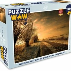 PuzzleWow Puzzel Dokkum - Friesland - Winter - Legpuzzel - Puzzel 1000 Stukjes Volwassenen - Sinterklaas Cadeautjes - Sinterklaas Voor Grote Kinderen
