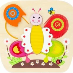 Ulysse Couleurs D'Enfance Houten Vormen Puzzel - Vlinder - 6 Stukjes -Puzzels Verkoopwinkel 550x498 8