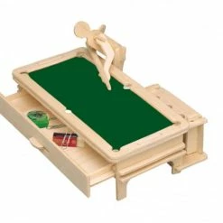De Bouwplaats Bouwpakket 3D Houten Puzzel Pennenbak Snooker