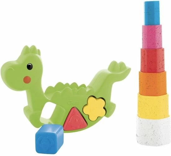 Chicco - Puzzel / Vormenstoof - Dino 9 Chicco - Puzzel / Vormenstoof - Dino - Afbeelding 7