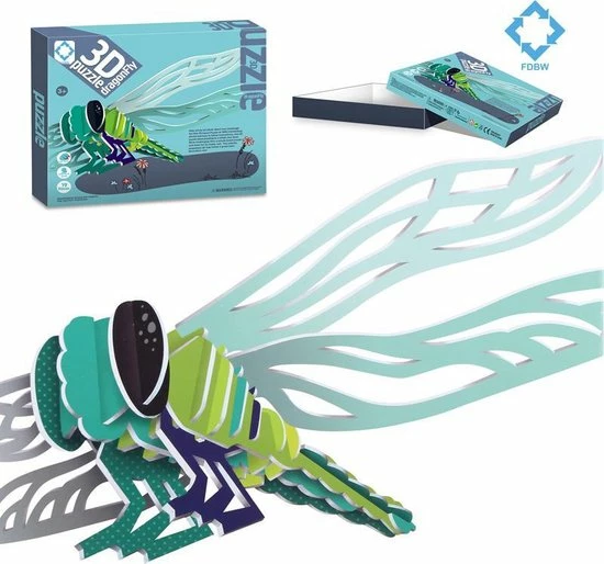 FDBW 3D Puzzel Kinderen 3 Jaar – Kinderpuzzels - Libelle 3 FDBW 3D Puzzel Kinderen 3 Jaar – Kinderpuzzels - Libelle