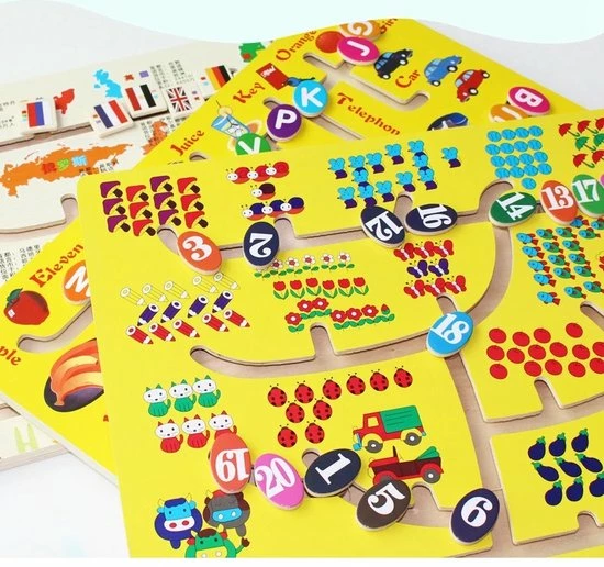 Merkloos Doolhof Schuifpuzzel - Leren Tellen Tot 20 - 40x30cm - Vanaf 4 Jaar 4 Merkloos Doolhof Schuifpuzzel - Leren Tellen Tot 20 - 40x30cm - Vanaf 4 Jaar - Afbeelding 2