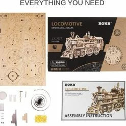 Houten 3D Puzzel Voor Volwassenen | Locomotief | Mechanisch, Beweegt Op Veeraandrijving | Vrije Tijd | Ontspanning | Tot Rust Komen | Robotime | Model Bouwpakket 8 Houten 3D Puzzel Voor Volwassenen | Locomotief | Mechanisch, Beweegt Op Veeraandrijving | Vrije Tijd | Ontspanning | Tot Rust Komen | Robotime | Model Bouwpakket -Puzzels Verkoopwinkel 550x517