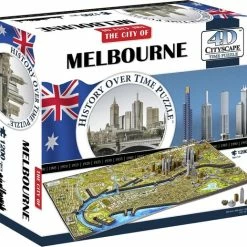 4D Cityscape Melbourne 3D-puzzel 1200 Stuk(s) Stad