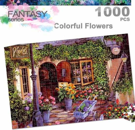Happy Puzzle Puzzel 1000 Stukjes Volwassenen Legpuzzels Puzzle Jigsaw Puzzels - Speelgoed Hobby En Creatief Voor Volwassenen - 50*70 Cm - Beautiful Garden 4 Happy Puzzle Puzzel 1000 Stukjes Volwassenen Legpuzzels Puzzle Jigsaw Puzzels - Speelgoed Hobby En Creatief Voor Volwassenen - 50*70 Cm - Beautiful Garden - Afbeelding 2