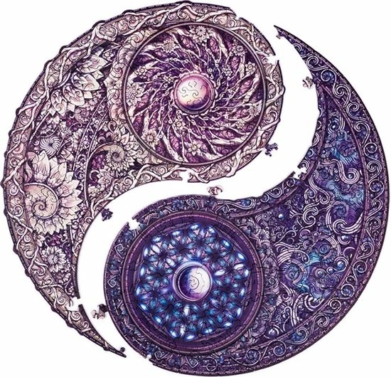 UNIDRAGON Houten Puzzel Mandala - Overkoepelende Tegenstellingen - 350 Stukjes - King Size 33x33 Cm 9 UNIDRAGON Houten Puzzel Mandala - Overkoepelende Tegenstellingen - 350 Stukjes - King Size 33x33 Cm - Afbeelding 7