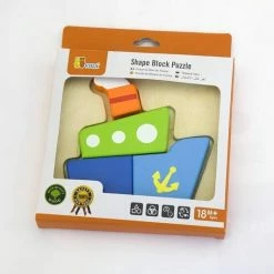 Vigatoys Viga Toys - Vormenpuzzel - Schip 10 Vigatoys Viga Toys - Vormenpuzzel - Schip -Puzzels Verkoopwinkel 550x532