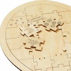 Decopatent® Groot Houten Hart Puzzel - Harten Puzzel Huwelijk - Blanco Puzzel - Hout - Gastenboek - Bruiloft - Trouwen - Kado / Cadeau -Puzzels Verkoopwinkel 550x536 10