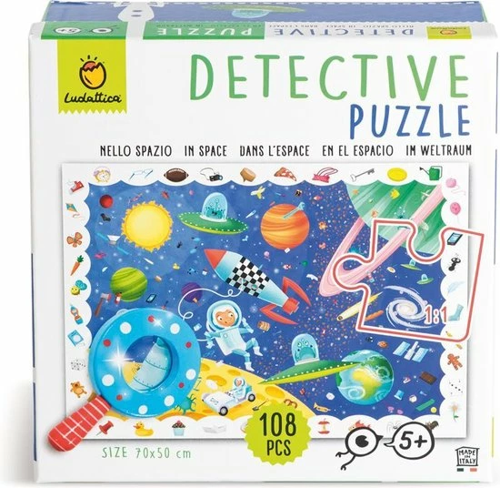 Ludattica Legpuzzel Detective Ruimte Junior 70 X 50 Cm 108 Stuks 6 Ludattica Legpuzzel Detective Ruimte Junior 70 X 50 Cm 108 Stuks - Afbeelding 4