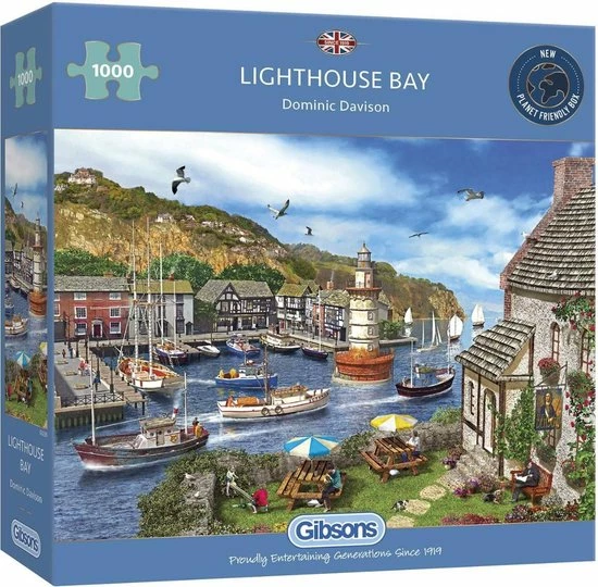 Gibsons Lighthouse Bay Puzzel (1000 Stukjes) 4 Gibsons Lighthouse Bay Puzzel (1000 Stukjes) - Afbeelding 2
