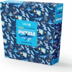 Crocodile Creek Puzzel 144 Pc Impossible Shark - +8 Jaar