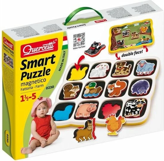 Quercetti Vormenpuzzel Boerderij Junior 12 Stukjes 6 Quercetti Vormenpuzzel Boerderij Junior 12 Stukjes - Afbeelding 4