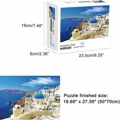 Happy Puzzle Legpuzzel Puzzel 1000 Stukjes Volwassenen- Stad Aegean Sea - Schoencadeautjes Sinterklaas -Puzzels Verkoopwinkel 550x542 5