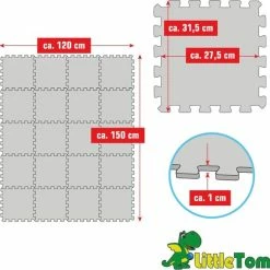 LittleTom 20 Delige Puzzelmat Voor Baby's En Kinderen - 30x30 Puzzel Speelmat EVA Kruipmat -Puzzels Verkoopwinkel 550x546