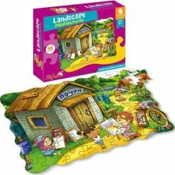 FDBW Landschap Puzzel Voor Kinderen | Kinderpuzzels 3 Jaar – Leerzame Puzzels | Kinderpuzzel Land | Puzzel 45 Stukjes | Puzzel Kind 3 Jaar | Leuke Puzzels Voor Kinderen