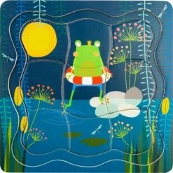 Small Foot Company Small Foot - Layer Puzzle Frog King -Puzzels Verkoopwinkel 550x548 4
