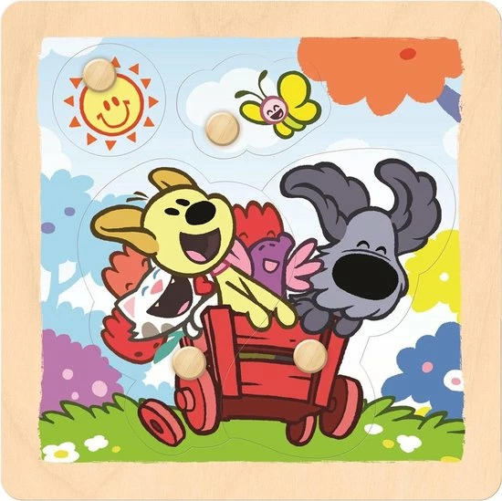 Jumbo Woezel & Pip Kinderpuzzel 4 Stukjes 3 Jumbo Woezel & Pip Kinderpuzzel 4 Stukjes
