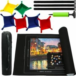 Allerion® Allerion Puzzelmat - 66cm X 115cm - Oprolbaar - Inclusief Opbergkoker En Accessoires