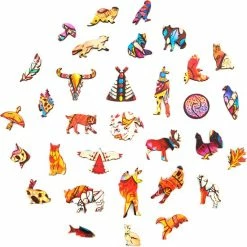 UNIDRAGON Houten Puzzel Dier - Voorzichtige Lynx- 297 Stukjes - King Size 27x41 Cm -Puzzels Verkoopwinkel 550x550 135