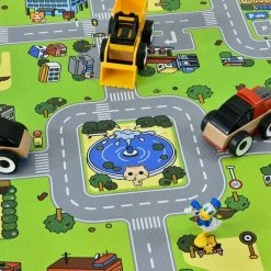 Merkloos Kinderpuzzelmat - Jascha - 9-delig - Stad Met Straten Design -Puzzels Verkoopwinkel 550x550 45