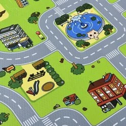 Merkloos Kinderpuzzelmat - Jascha - 9-delig - Stad Met Straten Design -Puzzels Verkoopwinkel 550x550 47