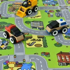 Merkloos Kinderpuzzelmat - Jascha - 9-delig - Stad Met Straten Design -Puzzels Verkoopwinkel 550x550 48