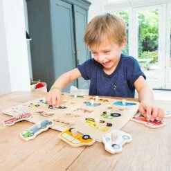 New Classic Toys Houten Vormenpuzzel - Voertuigen - 18 Puzzelstukjes 9 New Classic Toys Houten Vormenpuzzel - Voertuigen - 18 Puzzelstukjes -Puzzels Verkoopwinkel 550x550 60