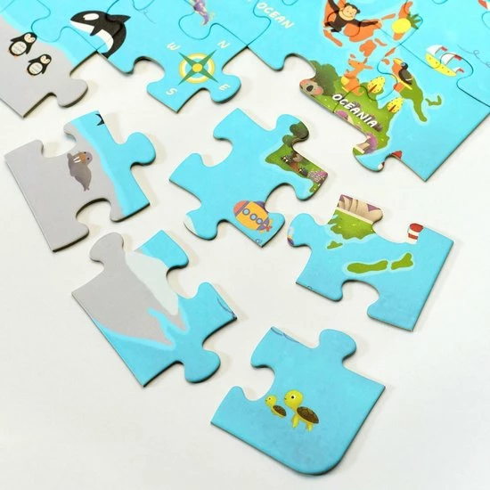 CLASSIC WORLD Puzzel Wereldkaart Continenten 48 St. 6 CLASSIC WORLD Puzzel Wereldkaart Continenten 48 St. - Afbeelding 4