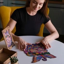 UNIDRAGON Houten Puzzel Dier - Sprookjesvogel - 297 Stukjes - King Size 30x39 Cm -Puzzels Verkoopwinkel 550x550 94