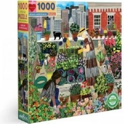 EeBoo Urban Gardening Blokpuzzel 1000 Stuk(s) Kunst