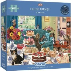 Gibsons Feline Frenzy (1000) 5 Gibsons Feline Frenzy (1000) -Puzzels Verkoopwinkel 550x555 3