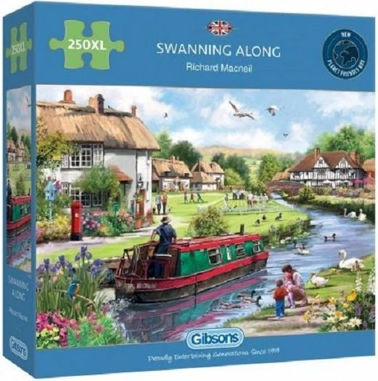 Gibsons Swanning Along Puzzel (250 XL Stukjes) 4 Gibsons Swanning Along Puzzel (250 XL Stukjes) - Afbeelding 2