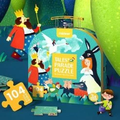 MiDeer - Sprookjesparade - 100 Grote Puzzelstukjes In Een Mooie Geschenkdoos - Kinderpuzzel - Educatief Speelgoed Voor Kinderen - Puzzel Voor Peuter Vanaf 3 Jaar -Puzzels Verkoopwinkel 550x556 1