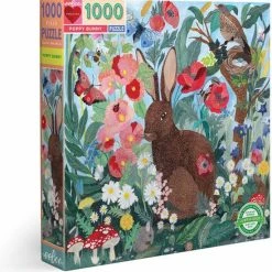 EeBoo Poppy Bunny Blokpuzzel 1000 Stuk(s) Kunst