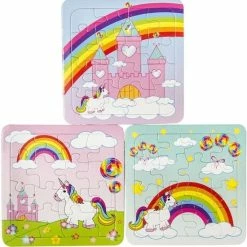 Merkloos 3 Puzzels - Puzzels - Puzzel - Kinderen - Peuters - Kleuters - 16 Stukjes