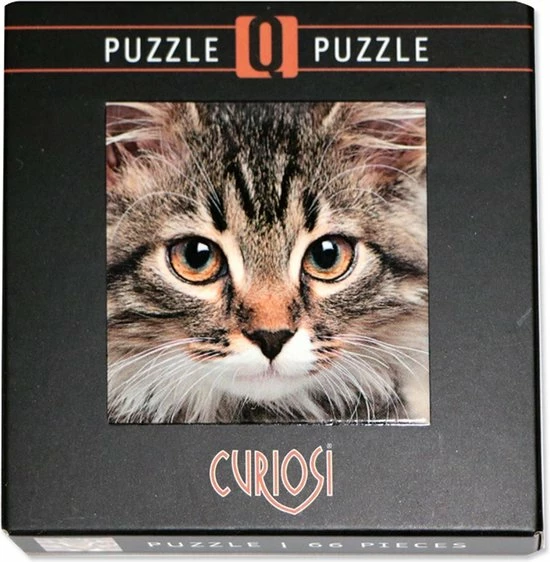 Curiosi Q-puzzel (extra Moeilijk) - Kat (66 Stukjes) 3 Curiosi Q-puzzel (extra Moeilijk) - Kat (66 Stukjes)