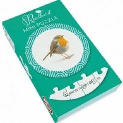 Bekking & Blitz - Puzzel - 32 Stukjes - Rond - Kunst - Dieren - Vogel - Roodborst - Vogelbescherming - Elwin Van Der Kolk