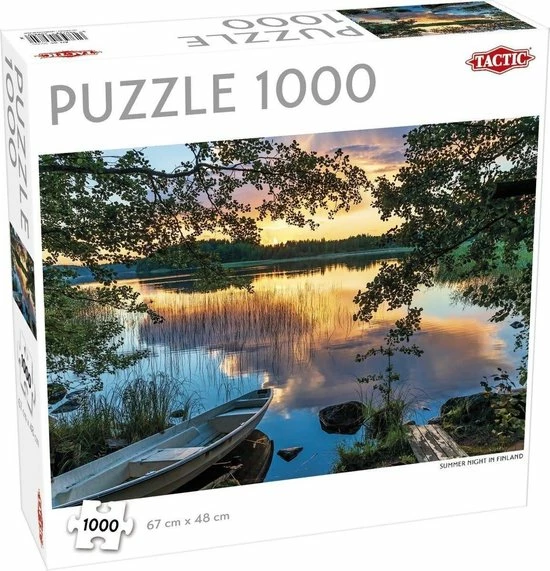 Tactic Puzzel Around The World Northern Stars: Summer Night In Finland 1000 Stukjes 4 Tactic Puzzel Around The World Northern Stars: Summer Night In Finland 1000 Stukjes - Afbeelding 2