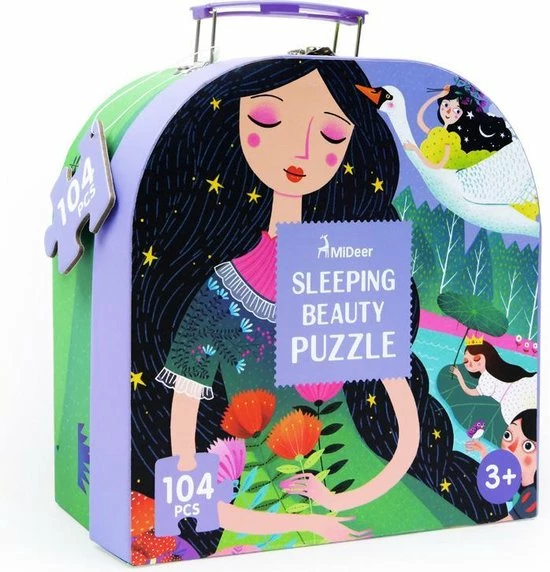 MiDeer - Schone Slaapster - 100 Grote Puzzelstukjes In Mooie Doos - Kinderpuzzel - Educatief Speelgoed Voor Kinderen - Puzzel Voor Peuters En Kleuters Vanaf 3 Jaar 3 MiDeer - Schone Slaapster - 100 Grote Puzzelstukjes In Mooie Doos - Kinderpuzzel - Educatief Speelgoed Voor Kinderen - Puzzel Voor Peuters En Kleuters Vanaf 3 Jaar