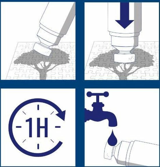 Jig Puz Lijm 220 Ml Met Spons For 4 X 1000 Piece Puzzles 5 Jig Puz Lijm 220 Ml Met Spons For 4 X 1000 Piece Puzzles - Afbeelding 3