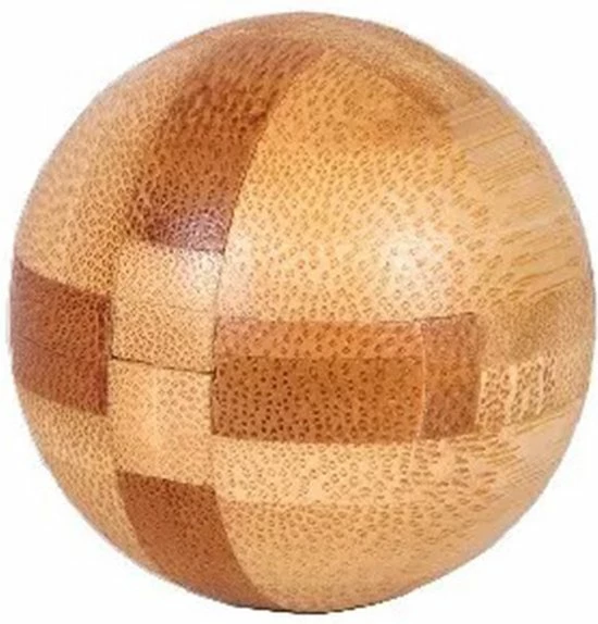 DW4Trading 3D Bamboo Breinpuzzel - Bol - 5x5 Cm 3 DW4Trading 3D Bamboo Breinpuzzel - Bol - 5x5 Cm