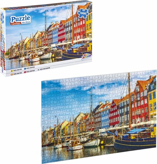 Grafix Puzzel 1000 Stukjes Volwassenen | Thema Kopenhagen | Afmeting 50 X 70 CM | Legpuzzel 3 Grafix Puzzel 1000 Stukjes Volwassenen | Thema Kopenhagen | Afmeting 50 X 70 CM | Legpuzzel