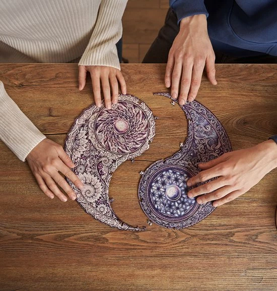 UNIDRAGON Houten Puzzel Mandala - Overkoepelende Tegenstellingen - 350 Stukjes - King Size 33x33 Cm 13 UNIDRAGON Houten Puzzel Mandala - Overkoepelende Tegenstellingen - 350 Stukjes - King Size 33x33 Cm - Afbeelding 11