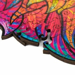 UNIDRAGON Houten Puzzel Dier - Mysterieuze Leeuw - 192 Stukjes - Medium 24x31 Cm -Puzzels Verkoopwinkel 550x578 8