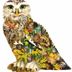 Sunsout Lory Schory - Bosuil Forrest Messenger (650 Stukjes, Vormpuzzel)