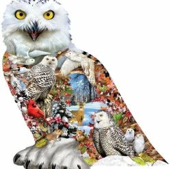 Sunsout Sneeuwuil (650 Stukjes, Vormpuzzel)