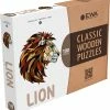 Eco-Wood-Art Eco Wood Art - Houten Legpuzzel - Lion - 210 - 31x28x0.5cm, Kartonbox -Puzzels Verkoopwinkel 550x592